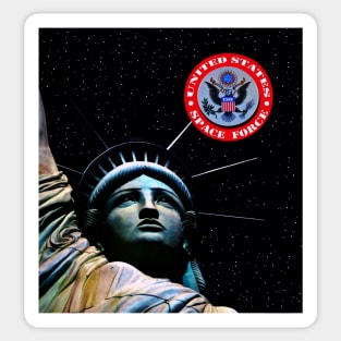 USSF and lady liberty Sticker